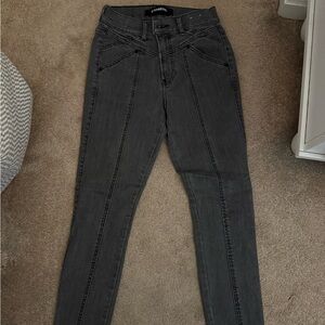 Express Charcoal High Rise Women's Jeans